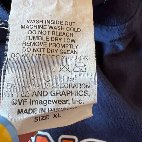 Vintage Y2K Denver Broncos NFL T-Shirt XL Blue Orange VF Imagewear 90s 2000s - Picture 8 of 8